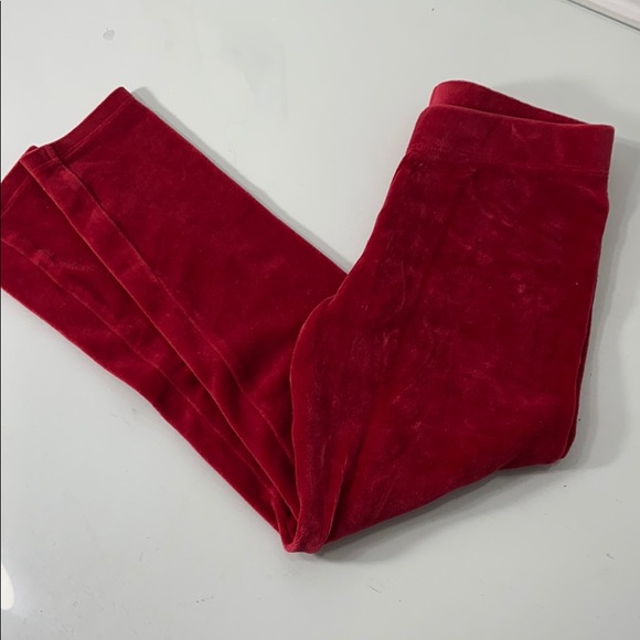 Boden Other - BODEN 7/8 128 EUC RED VELVET LEGGINGS CHRISTMAS